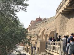 敦煌莫高窟外景-敦煌莫高窟