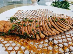 素风味竹烤鱼-天天向上素食餐厅(五台山店)