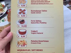 菜单-Tarihi Sultanahmet Köftecisi Selim Usta