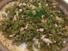 酸豆角肉沫饭-膳心记-明火四宝煲仔饭(燕南店)