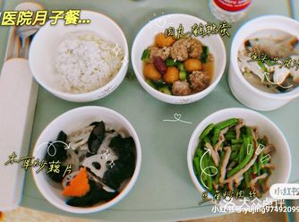 中餐: 肉丸鹌鹑蛋+豆角炒肉丝+木耳炒藕片+鱼头豆腐