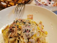 黑松露奶油蘑菇培根意面-麦田工坊(月湖店)
