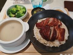 叉烧拼琵琶鸭饭-港丽餐厅(高德置地店)