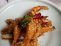 蜜汁酥皮虾-味+新京宴·烤鸭·北京菜(创意谷店)