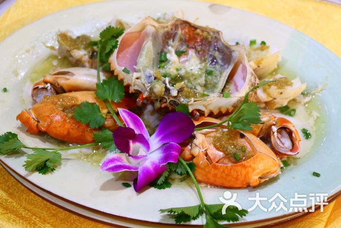 黄记潮汕砂锅粥海鲜城蒜蓉蒸大肉蟹图片 - 第3张