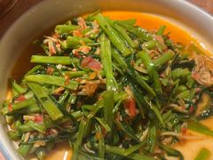 酸笋炒空心菜-浩海火燒雲傣家菜(芮欧百货店)