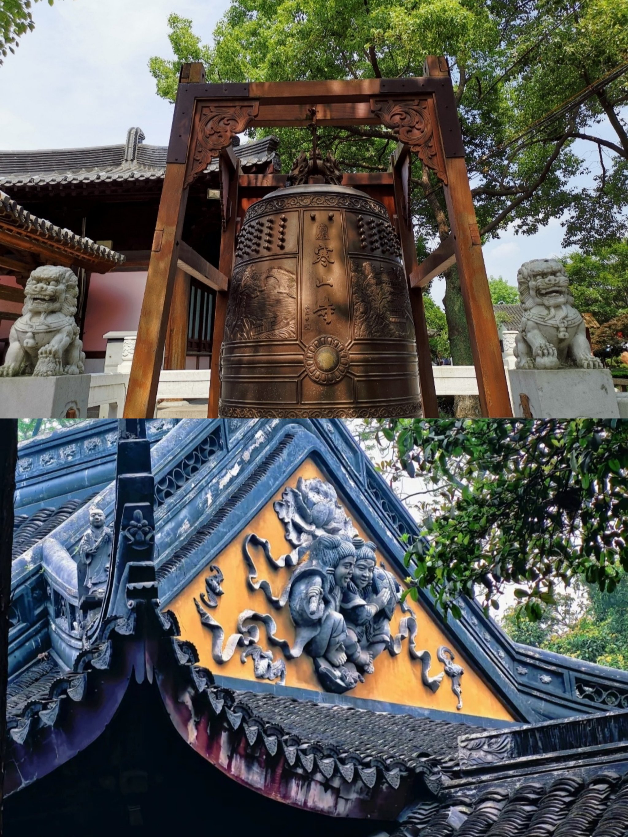 寒山寺听钟声图片