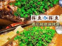 鲜青花椒爽麻烤鱼-探鱼·鲜青椒爽麻烤鱼(苏宁广场店)