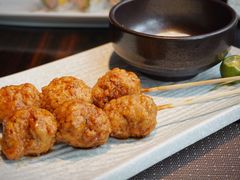 鸡软骨丸子配温泉蛋-山葵家·创意料理(宁波来福士店)