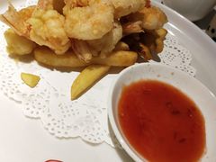 白洋淀虾肉藕饼-小放牛河北菜(长安万达店)