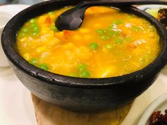 金汤虾仁豆花-付掌柜在成都·热炒砂锅集(金禾店)