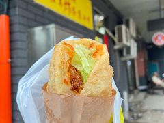 -小红车炸蛋葱油饼