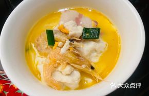 Chicken Soup with Sea Urchin and Tofu
