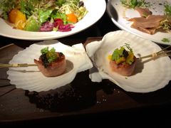 鱼籽酱雪白带子串-wann lounge 低温慢煮牛排·清吧