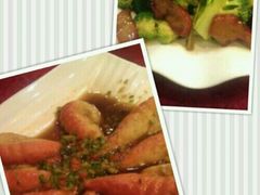 美极素大虾，叉燒炒西蘭花-佛有缘素食馆·荔湾老字号(陈家祠首店)
