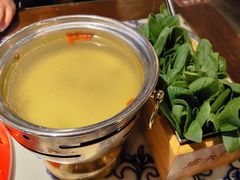 生烫鸡毛菜-卢大鲜鱼头捞饭(美利广场店)