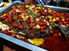 经典香辣烤鱼（清江鱼/份）-锦尚阁烤鱼•天津菜(宣武门胡同店)