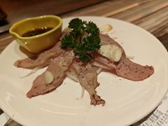 火炙半生牛肉-赤坂亭·M9和牛烧肉·铁板烧·日料398放题(长泰广场店)