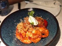 鲜茄茸大虾配马斯卡朋意大利面-BE BRIGHT KITCHEN(正佳广场店)