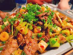 葱椒爆牛肉-绿茶餐厅(成都太古里店)