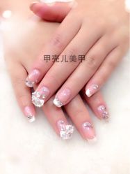 清新小法式 也是以为清新的小新娘-甲壳儿美甲美睫