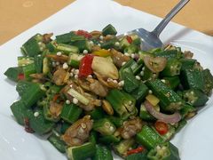 秋葵炒花甲肉-旺富东海大酒楼(海鲜街店)