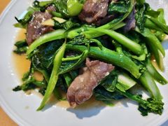 沙茶牛肉炒芥兰-汇景花园酒家(基立下道店)