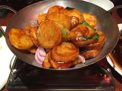 干锅素三样-绿茶餐厅(蓝色港湾店)