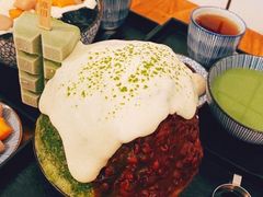 抹茶生乳かき氷-WONDER ICE 萬得冰田(建設路总店)