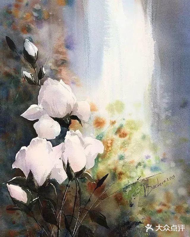 这么有仙气的水彩画，极美意境~