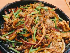 洋葱炒烤肉-夏雪花·清真餐厅(生态园店)