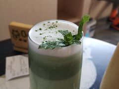 抹茶蜜豆牛奶-瞄一喵猫咖(格力海岸店)