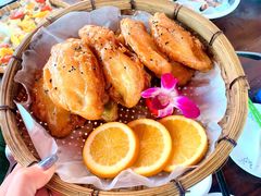 蜜汁酥炸冰川茄子-园林美食城·本土农家菜(杨和镇店)