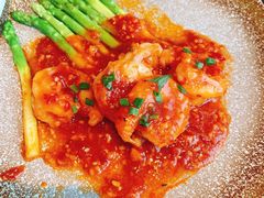 XO酱炒芥兰明虾球-环球港凯悦 · 享悦中餐厅