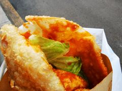 -小红车炸蛋葱油饼