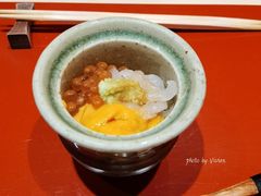 小白虾鲑鱼籽海胆饭-橼舍鮨青木