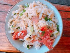腊肠煲仔饭-大匠工房古船木艺术餐厅·猪肚鸡专门店(长白仙岛店)