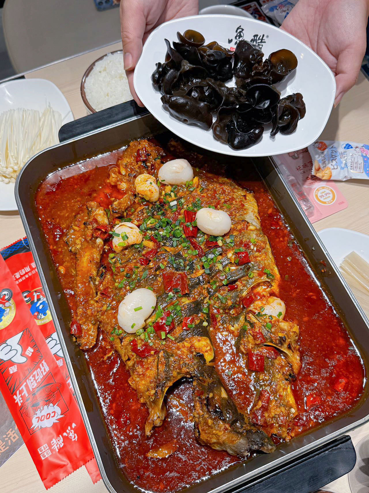 正宗荔枝香辣烤鱼 不允许你还没有吃过