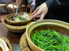 啫啫虾酱空心菜-熠盛粤味(永康路店)