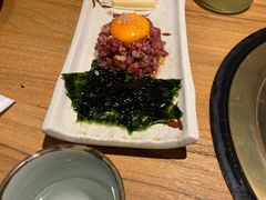 生拌牛肉-炼火烤肉店