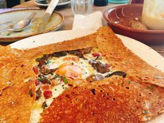 鸡蛋蘑菇熏肉荞麦可丽饼-RAC BAR(安福路店)