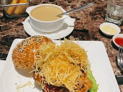 BBQ鸡腿汉堡-Lets burger非常汉堡·环球风味(蓝色港湾店)