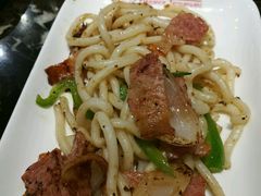 培根乌冬面-尚雅铁板料理自助餐厅(乐松店)