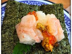 豪华甜虾海苔手卷寿司-KURA寿司(博多中洲店)
