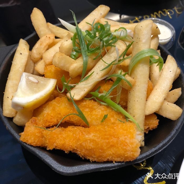 梵高艺术餐厅van gogh senses bistro荷式脆炸鱼柳配薯条图片 第