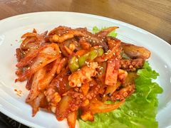 辣炒鱿鱼-包装马车·韩国料理·포장마차