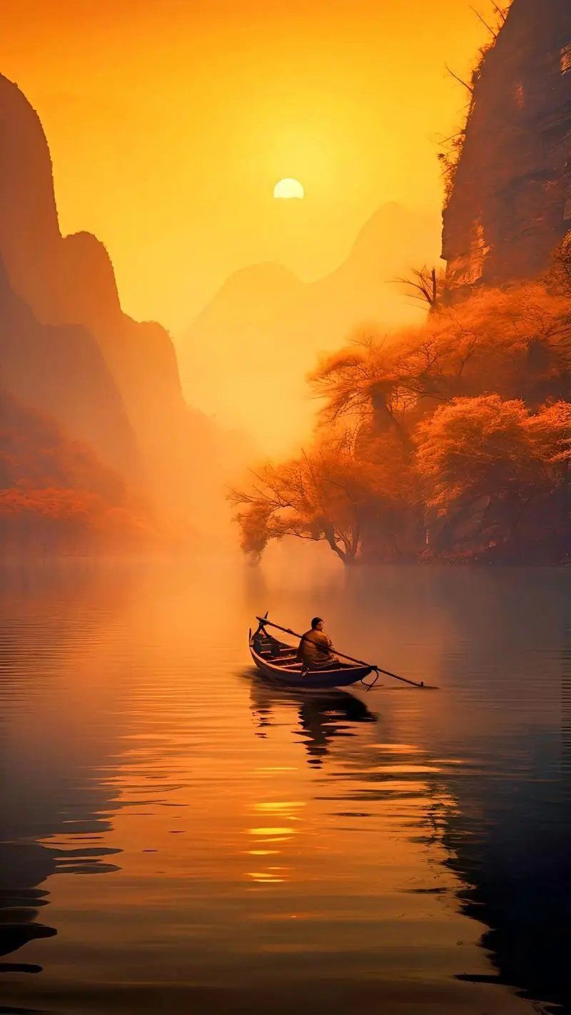 一幅天然的画卷在你眼前展开.每一座山峰,每一条溪流