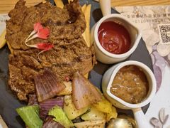澳洲饲谷80天上脑牛排-麦甜创意轻食餐厅(西康路店)