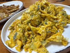 紫藤花炒土鸡蛋-竹乡人家大鱼头(南山竹海店)