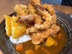 传统日式炸物大满足定食-友名Cross日式咖喱屋(江南大道中店)